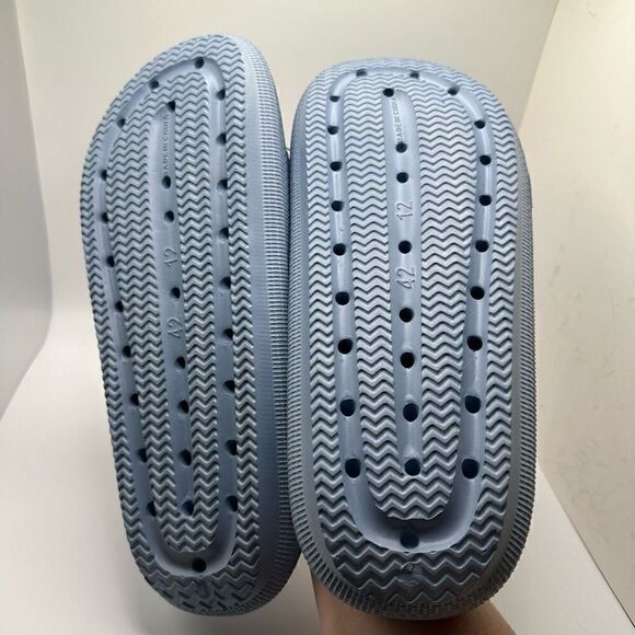 CUSHIONAIRE Women's Cloud Recovery Slide Sandals with +Comfort 12 BLUE - Picture 5 of 7